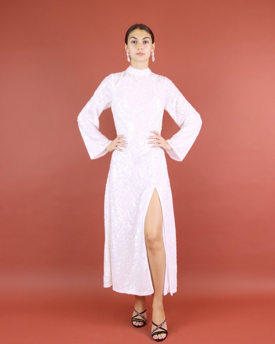 Women Ilta Dresses | Lena Ivory Midi Dress