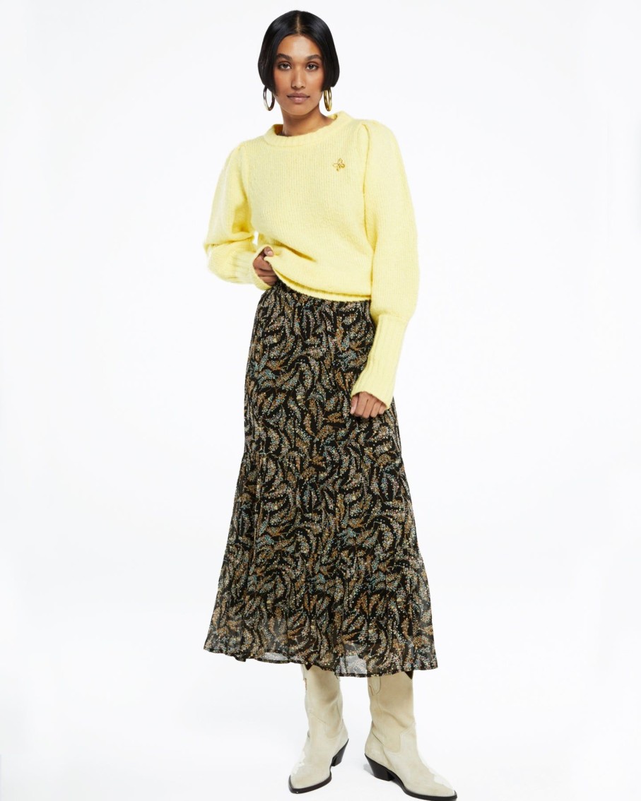 Women Fabienne Chapot Skirts | Louise Floral Tess Midi Skirt