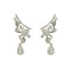 Women 227 Earrings | Crystal Drop Ear Climber Earrings