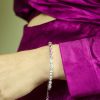 Women 227 Bracelets | Silver Rainbow Gem Clasp Bracelet