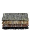 Women Simitri Clutches | Ombre Metallic Tiered Fringe Clutch