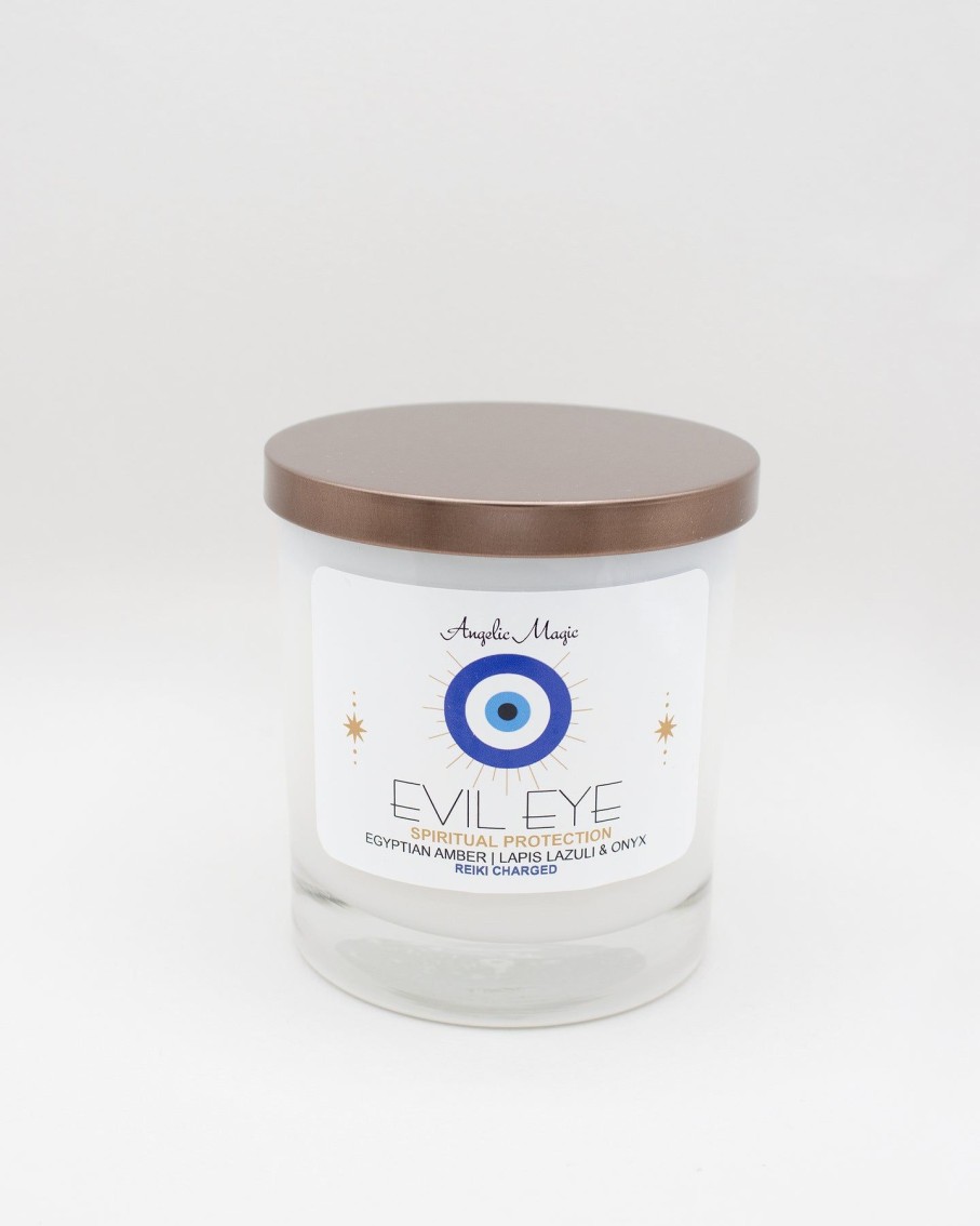 Lifestyle Angelic Magic | Egyptian Amber Evil Eye Soy Candle