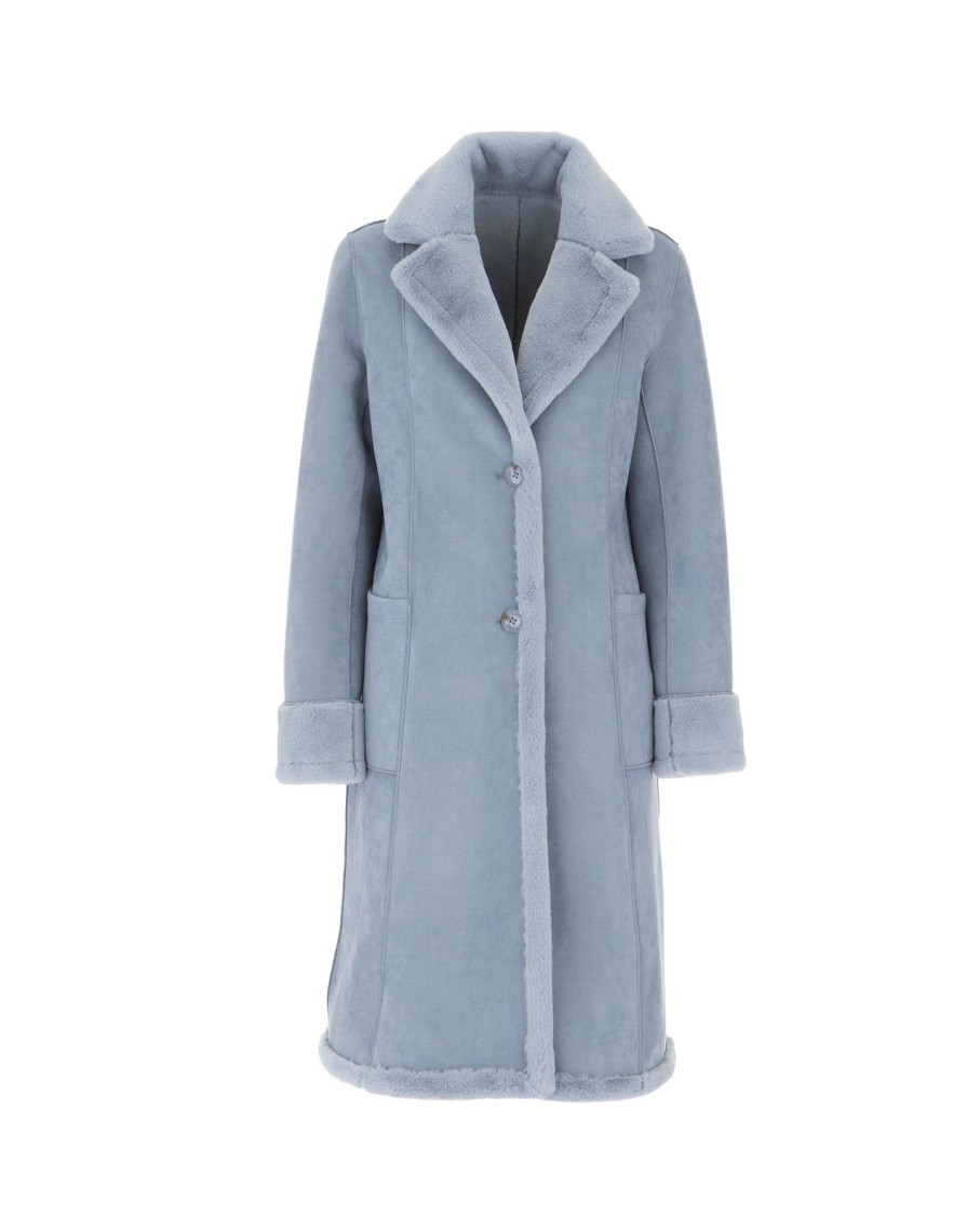 Women Arara for BLAIZ Coats & Jackets | Pale Blue Celeste Reversible Coat