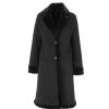 Women Arara for BLAIZ Coats & Jackets | Black Reversible Faux Shearling Coat