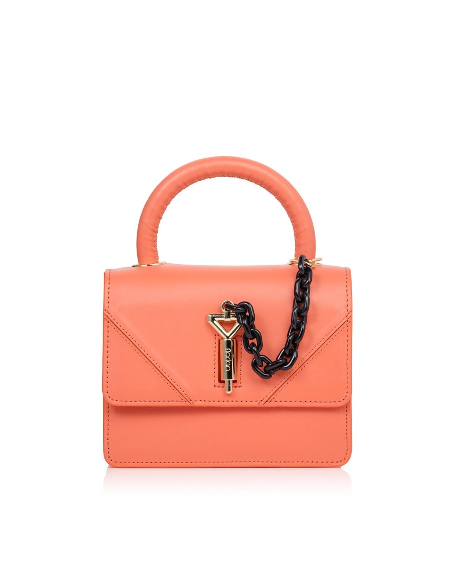 Women Florian London Totes | Mini Vienna Peach Tote Bag