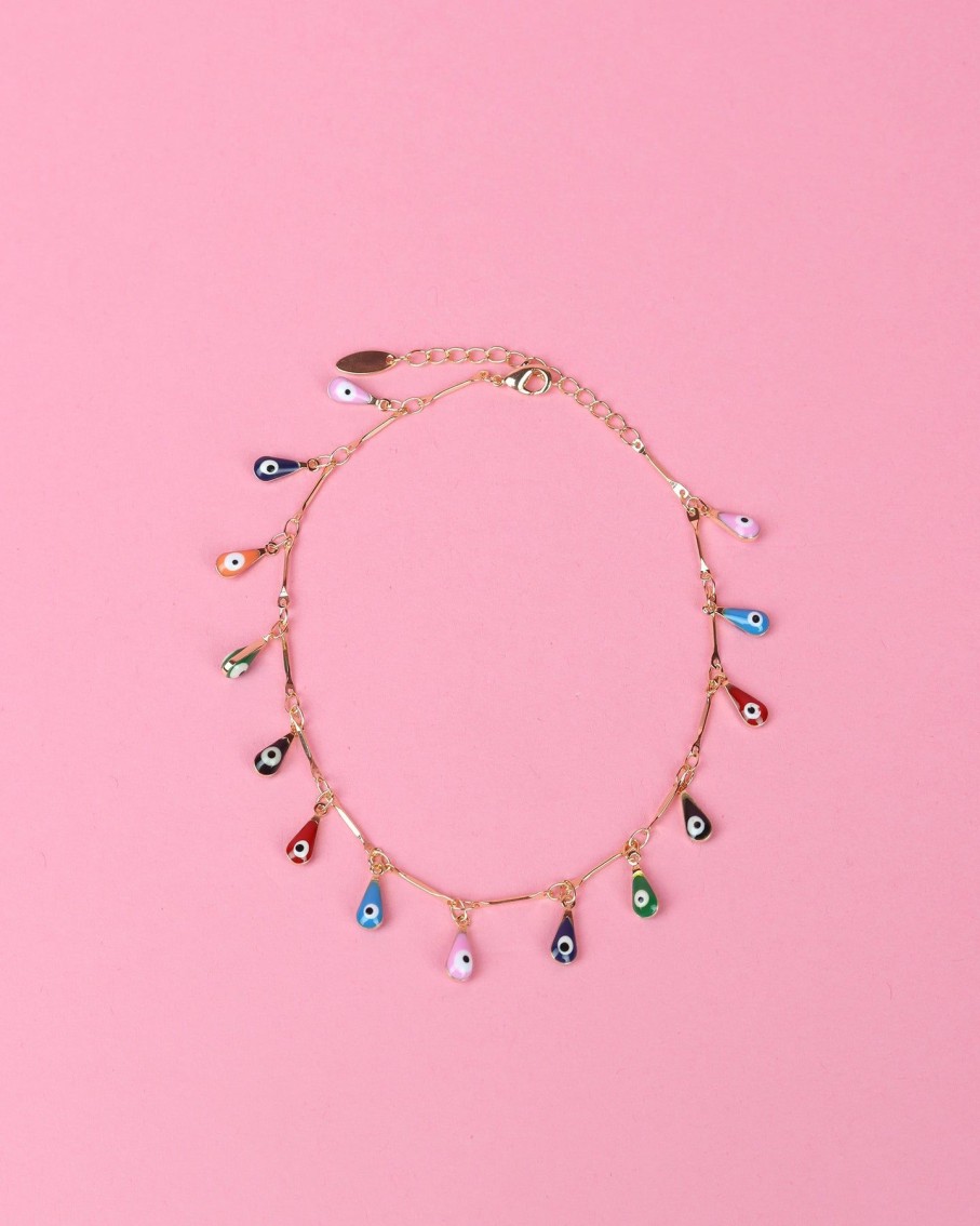 Women 227 Anklets | Evil Eye Teardrop Anklet