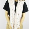 Women 227 Hats, Gloves & Scarves | Peach Pink Silver Feather Sheer Scarf