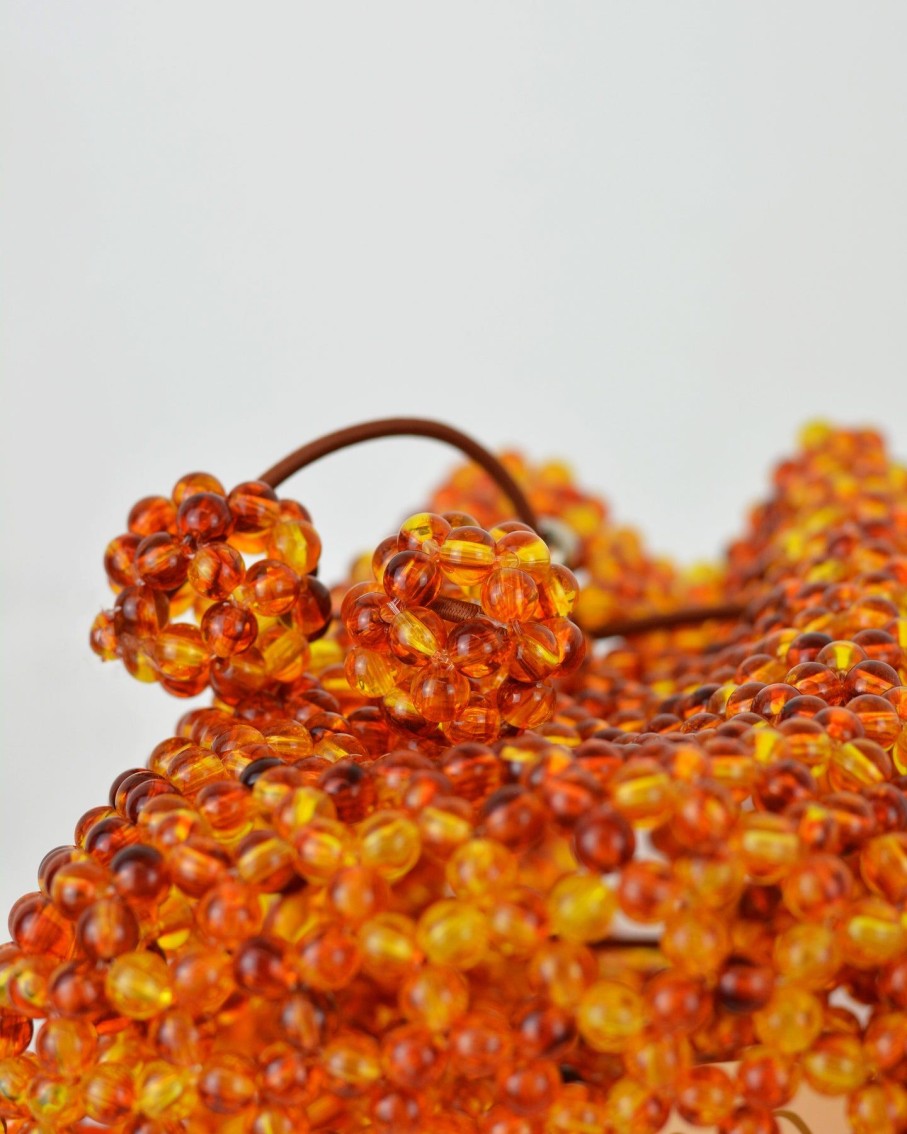 Women 227 Clutches | Amber Beaded Bag