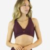 Women Bro Fitwear Activewear | Burgundy Glow Sports Bra