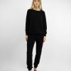 Women Jumper 1234 Trousers | Black Side Striped Joggers