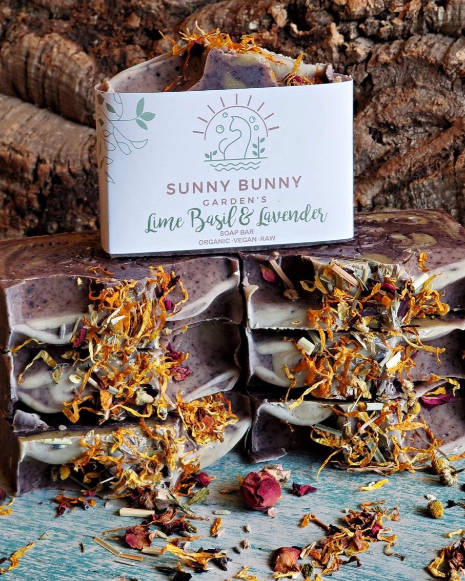 Lifestyle Sunny Bunny Garden's | Lime, Basil & Lavender Soap Bar