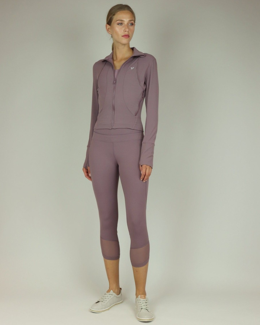 Women BLAIZ Activewear Activewear | Dusky Lavender Yoga Jacket