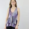 Women Cecilia Prado Tops & T-Shirts | Purple Disco Ruffle Top