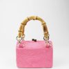 Women Serpui Cross-Body Bags | Little Church Pink Bun Straw Tote Bag