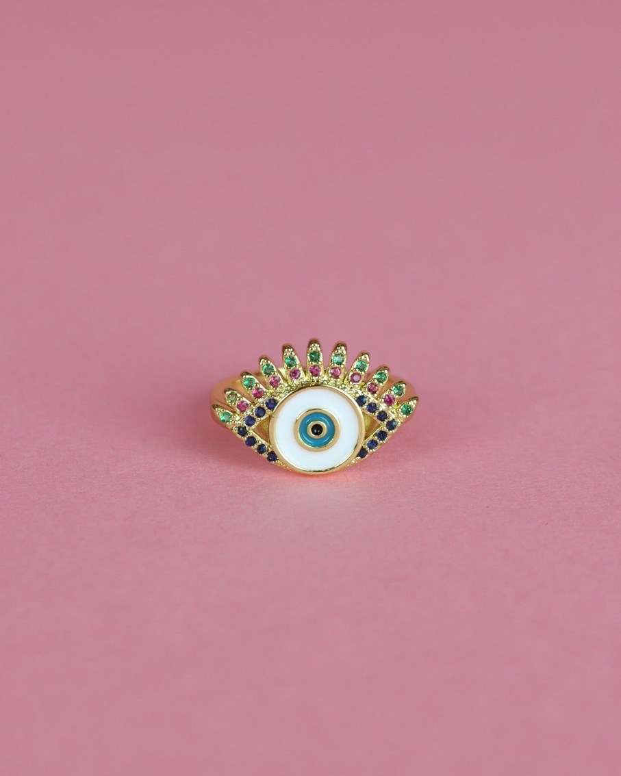 Women 227 Rings | Enamel Eye Ring