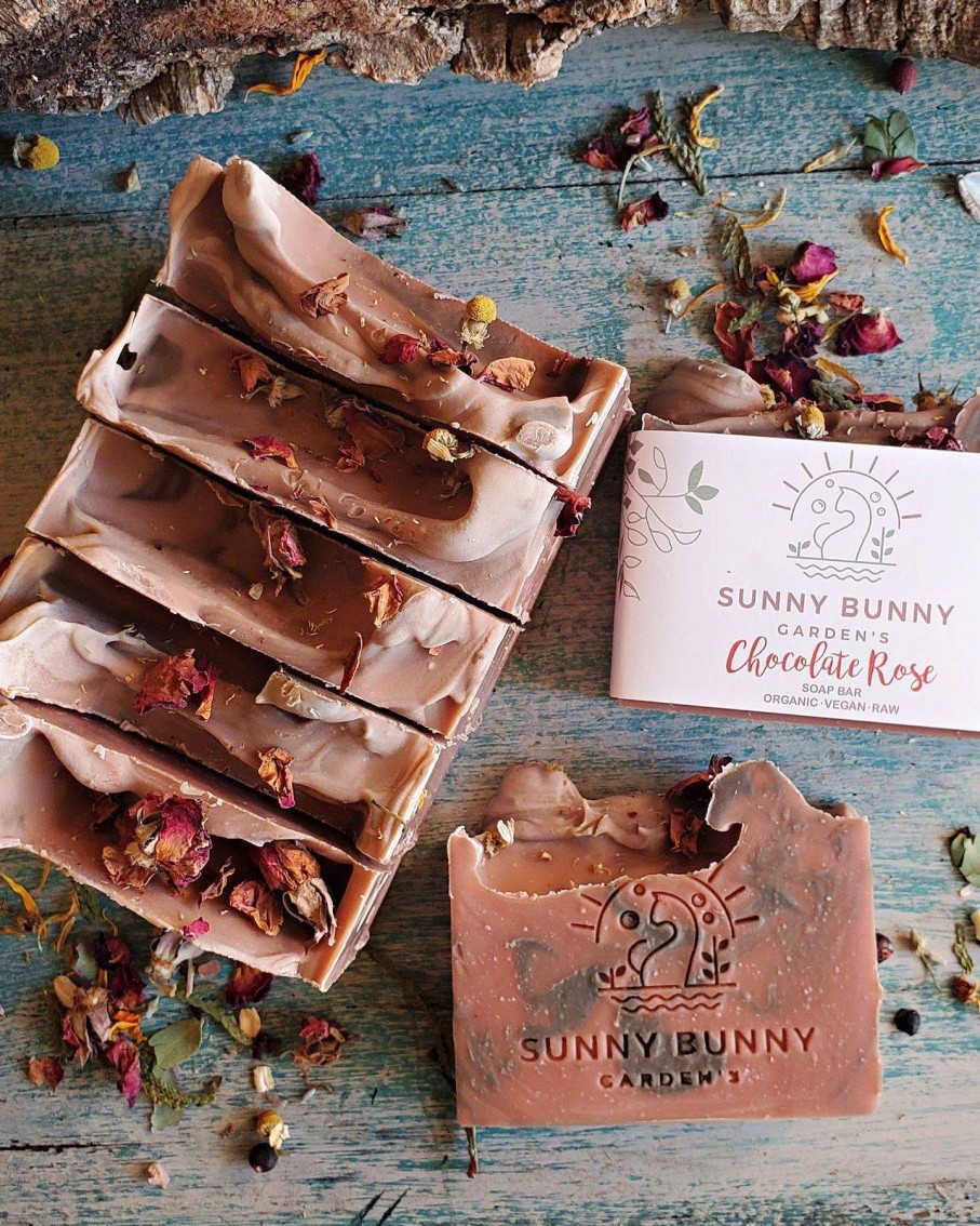 Lifestyle Sunny Bunny Garden's | Chocolate Rose Soap Bar