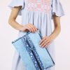 Women Blaiz Clutches | Aquamarine Onca Beach Clutch