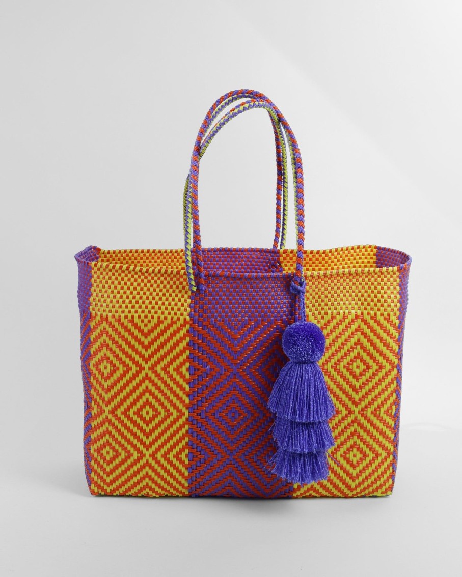 Women BLAIZ Mexico Totes | Gloria Large Woven Tote Bag