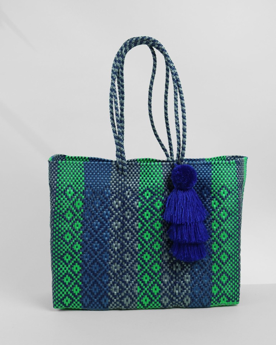 Women BLAIZ Mexico Totes | Antonia Large Woven Tote Bag