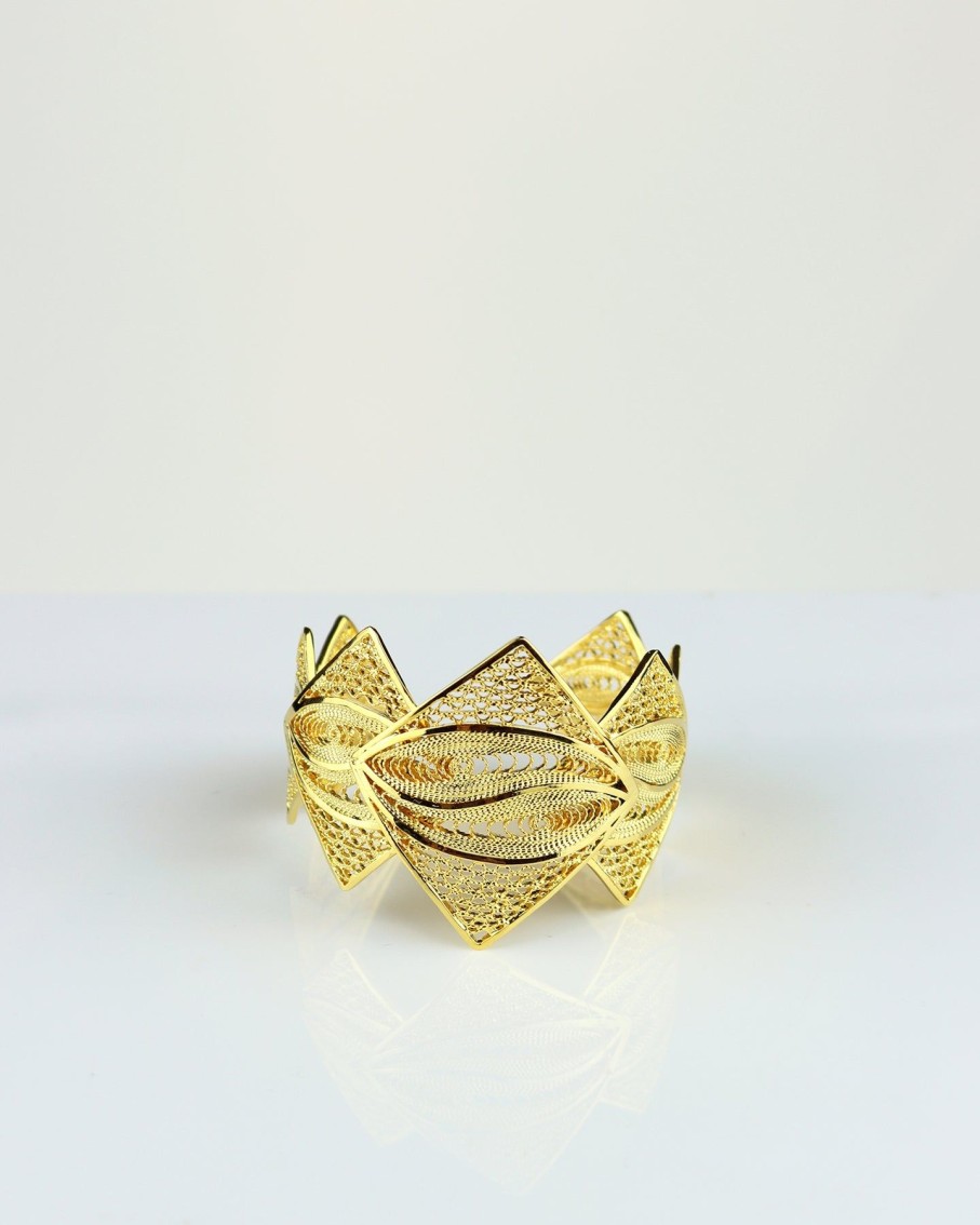 Women Ana Carolina Valencia Bracelets | Gold Farah Cuff Bracelet