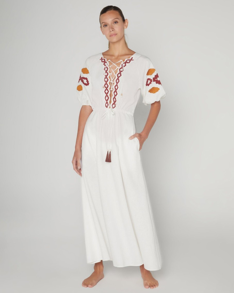 Women Palmacea Dresses | Ceci Ivory Masai Maxi Dress