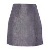 Women Andamane Skirts | Grey Croco Mini Skirt