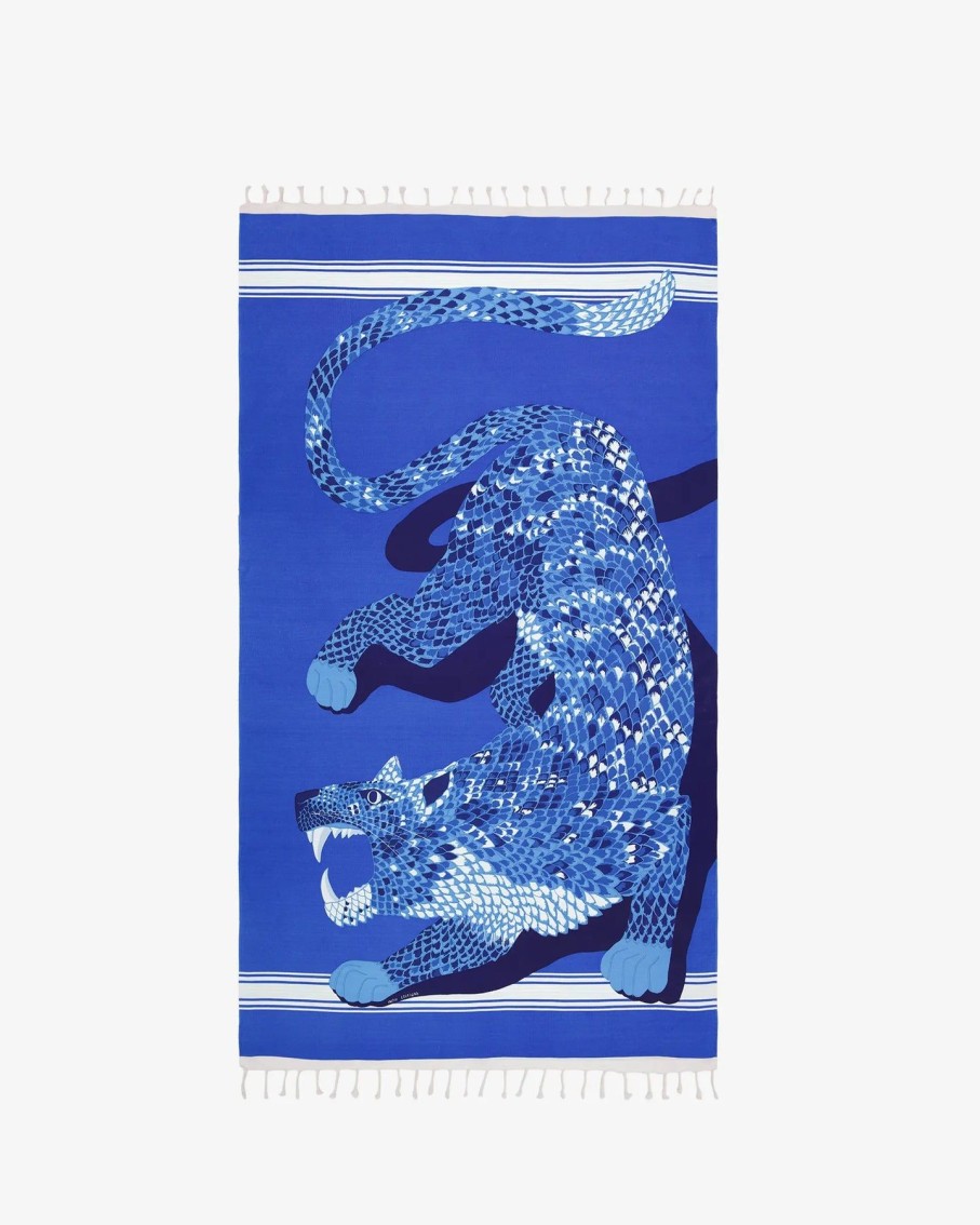 Women Inoui Editions Swimwear & Beachwear | Blue Neofelis Fouta Towel