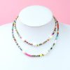 Women 227 Necklaces | Rainbow Beaded Pearl Choker