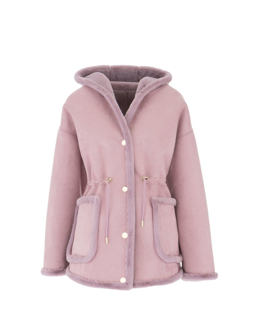 Women Arara for BLAIZ Coats & Jackets | Lilac Hooded Reversible Jacket