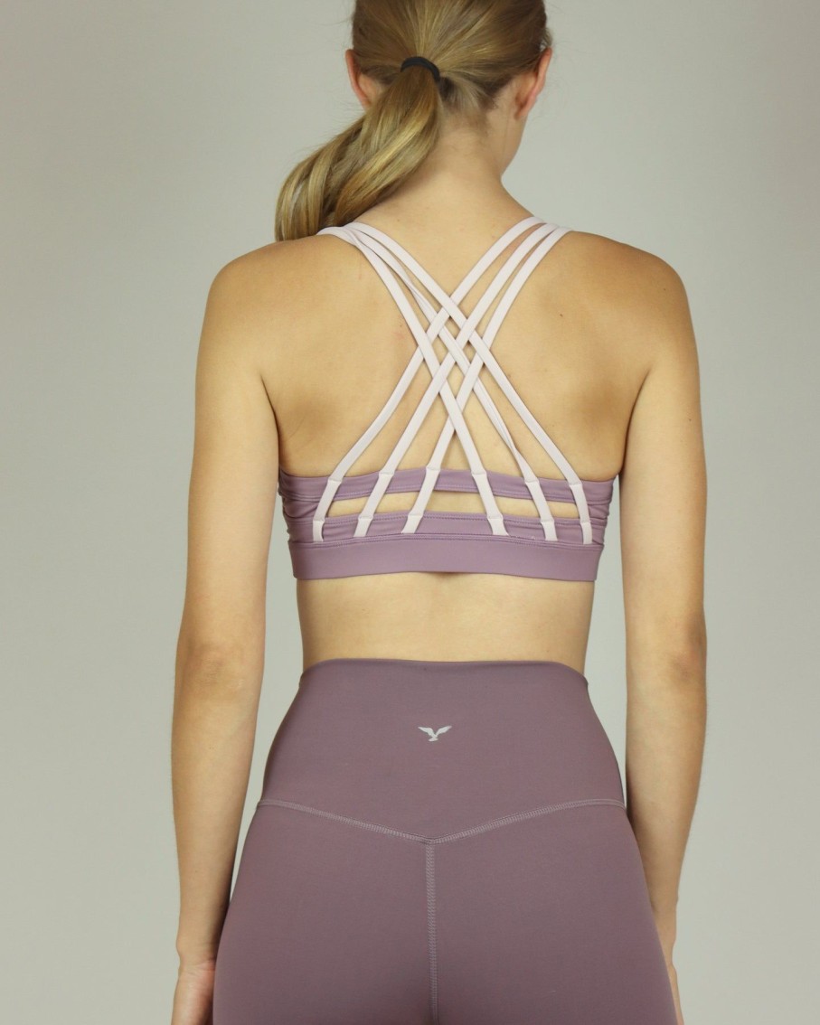 Women BLAIZ Activewear Activewear | Dusky Lavender High-Waisted Leggings