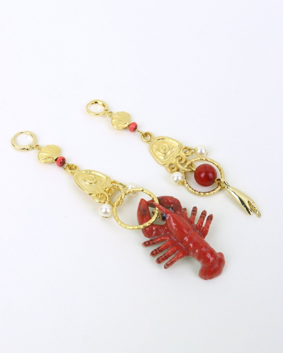 Women Midnight Foxes Studio Earrings | Lobster & Crab Claw Earrings