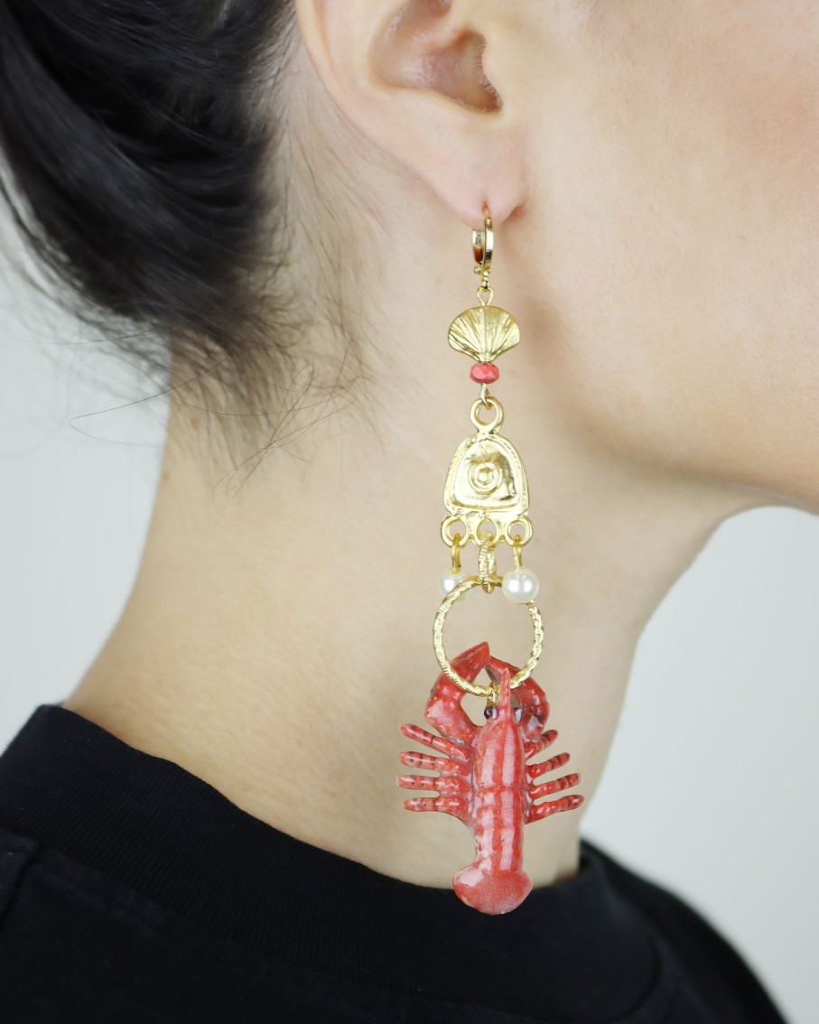 Women Midnight Foxes Studio Earrings | Lobster & Crab Claw Earrings