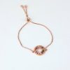 Women 227 Bracelets | Rhinestone Rose Gold Wreath Bracelet