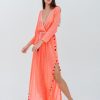 Women Pitusa Dresses | Santorini Watermelon Slits Maxi Dress