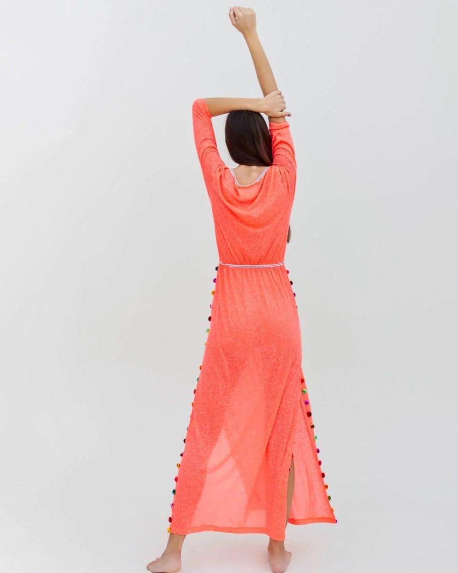 Women Pitusa Dresses | Santorini Watermelon Slits Maxi Dress