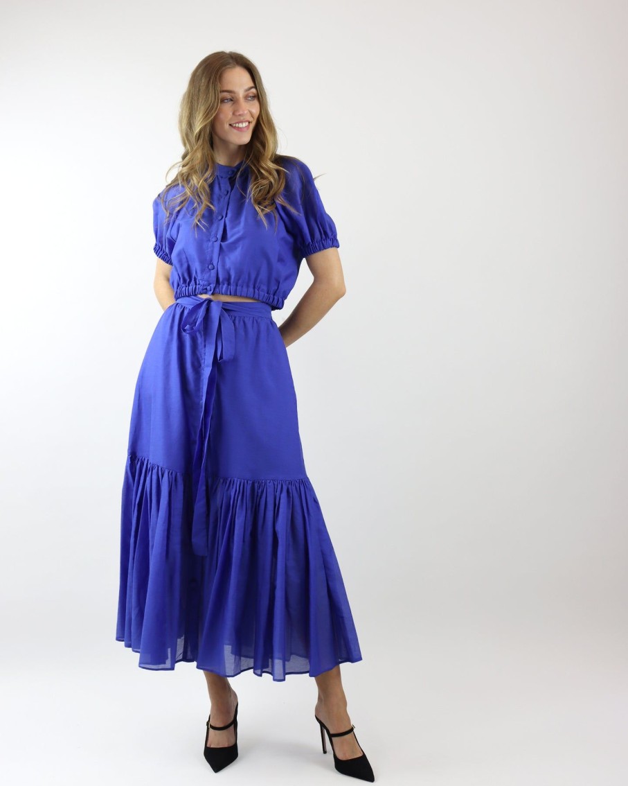 Women Levinia Sets | Midnight Blue Nefeli Skirt