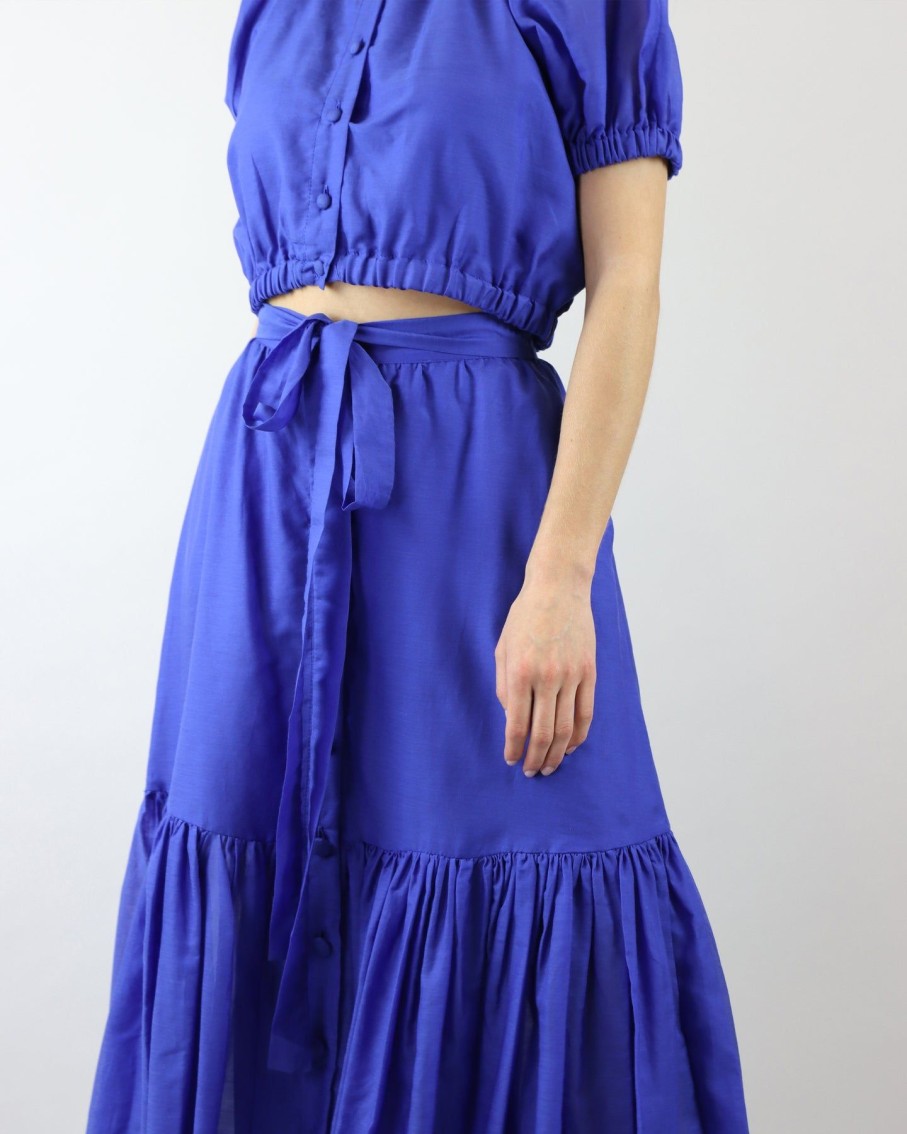 Women Levinia Sets | Midnight Blue Nefeli Skirt