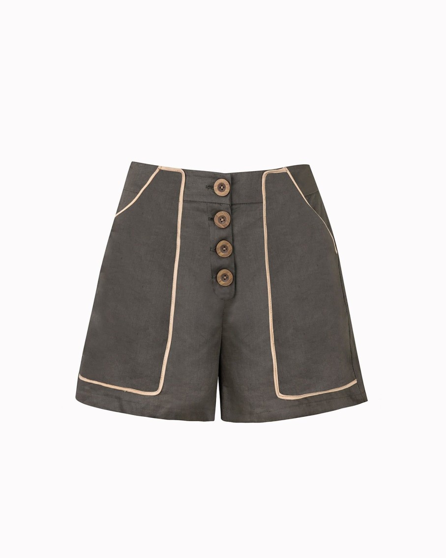 Women Azulu Shorts | Khaki Kigali Shorts