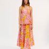 Women Farm Rio Dresses | Pink Ombre Banana Crossed Back Maxi Dress