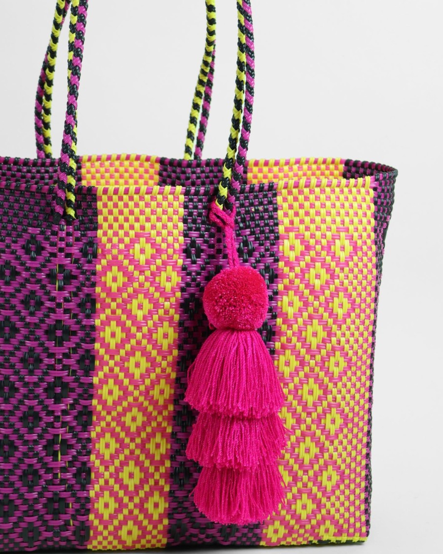 Women BLAIZ Mexico Totes | Paula Large Woven Tote Bag