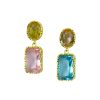 Women 227 Earrings | Candy Duo Mismatched Gem Earrings