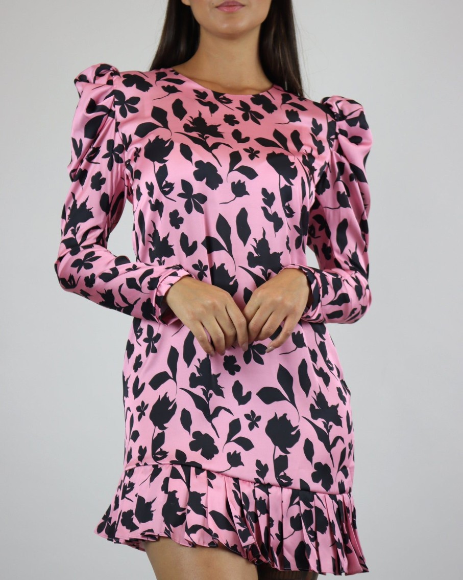 Women Lobo Rosa Dresses | Pink Print Mini Dress