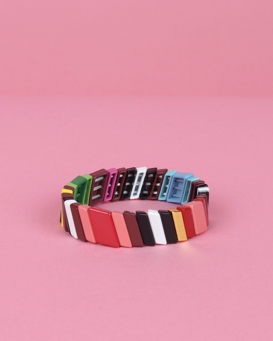 Women 227 Bracelets | Striped Enamel Bracelet