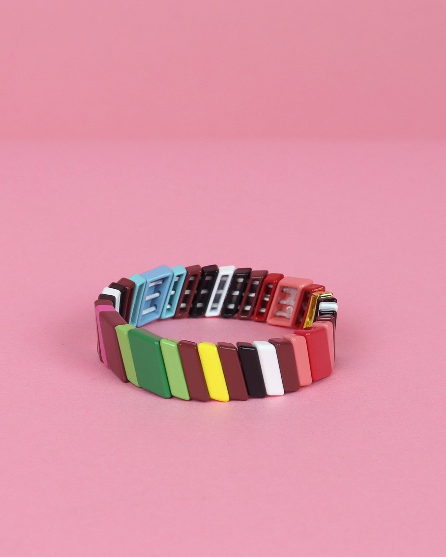 Women 227 Bracelets | Striped Enamel Bracelet