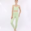 Women BLAIZ Activewear Activewear | Pistachio Stephanie High Rise Leggings