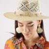 Women Blaiz Hats, Gloves & Scarves | Joanna Ivory Cowrie Shells Paper Straw Hat