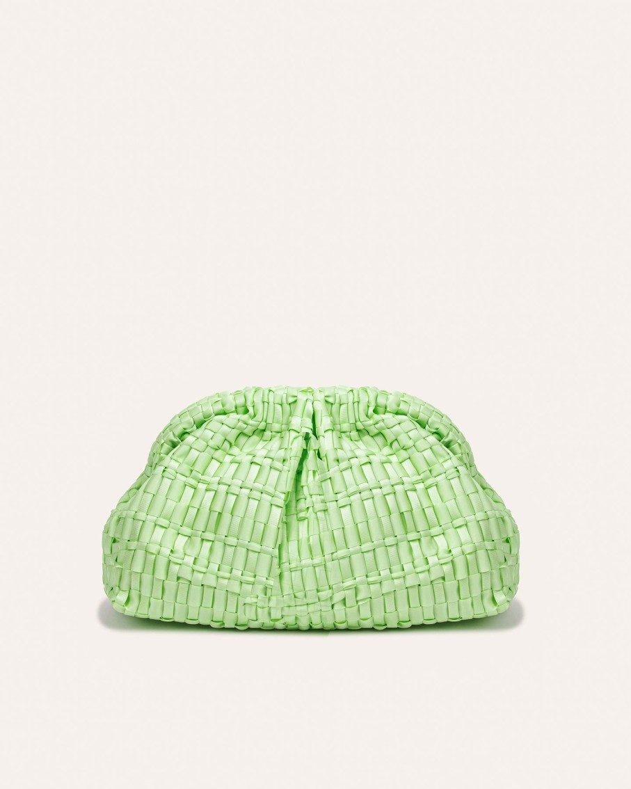 Women Maria La Rosa Clutches | Pistachio Game Clutch Bag