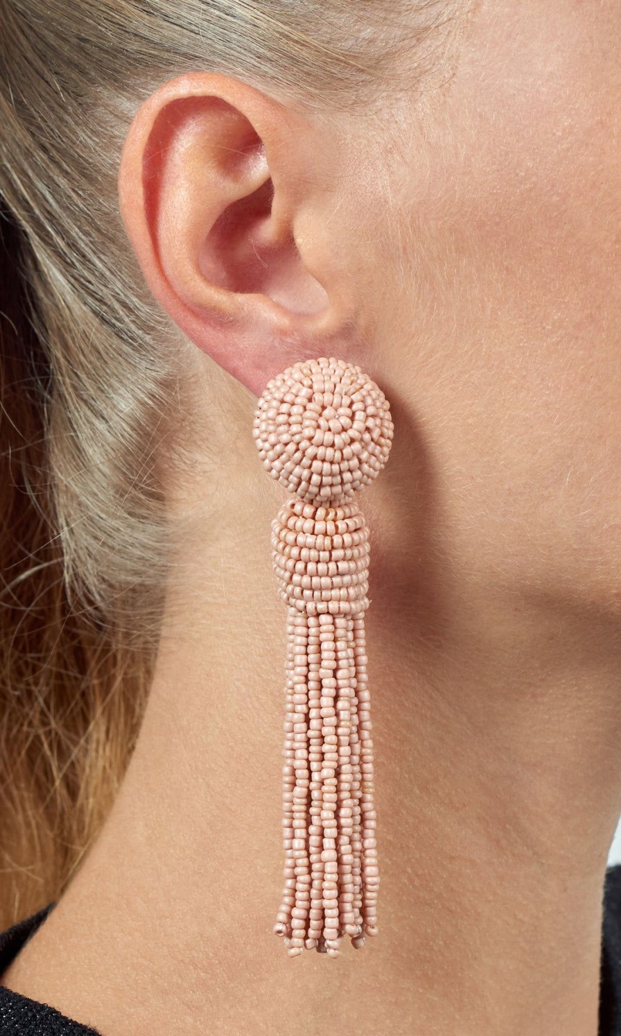 Women BLAIZ Earrings | Nude Tassel Earrings