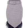 Women Iorane Skirts | Tweed Feather Trim Skirt