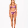 Women Triya Swimwear & Beachwear | Purple Lips Love Print Tie Bikini